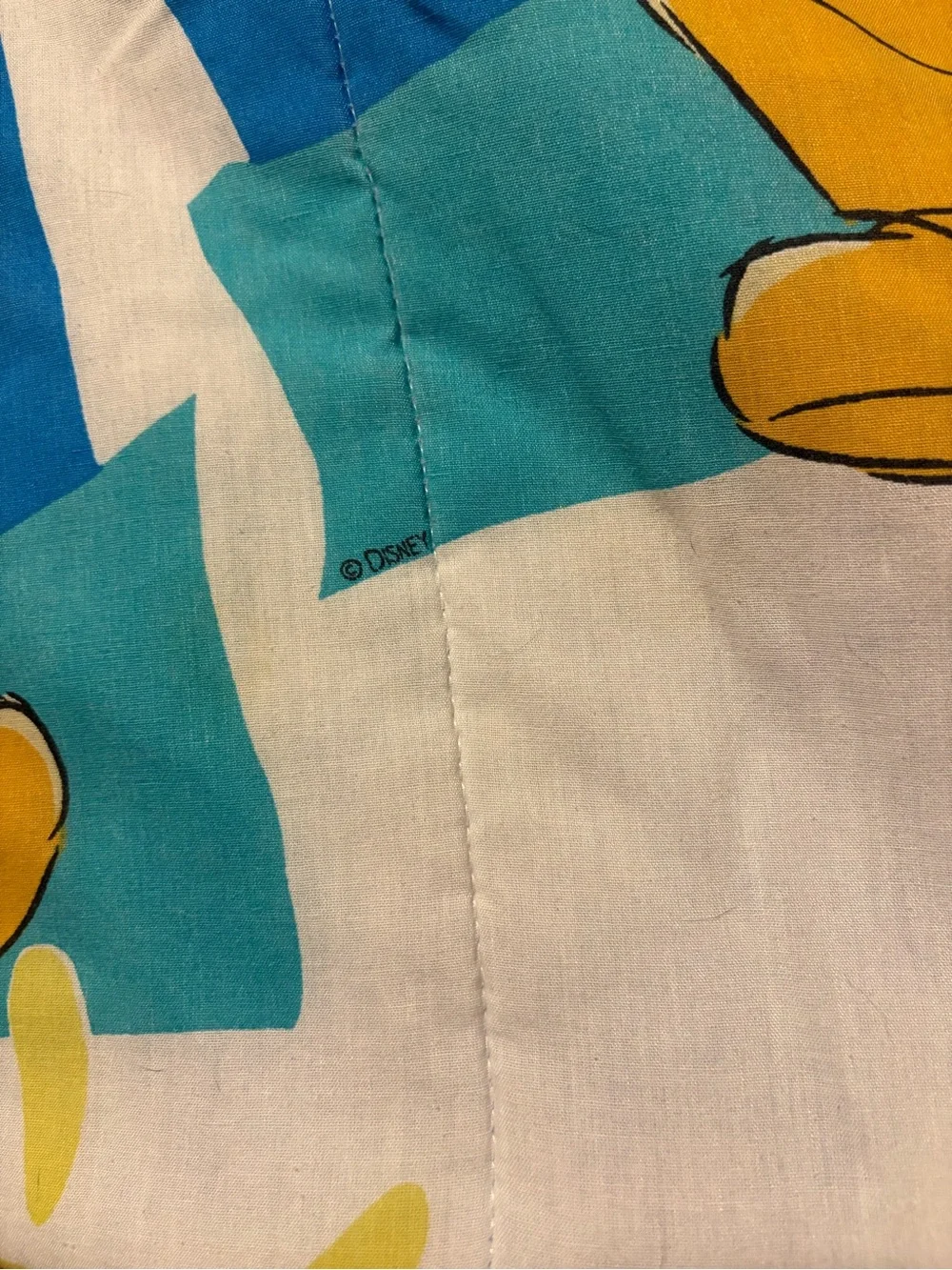 Vintage Disney Winnie The Pooh & Piglet Clouds Twin Reversible Comforter Stain